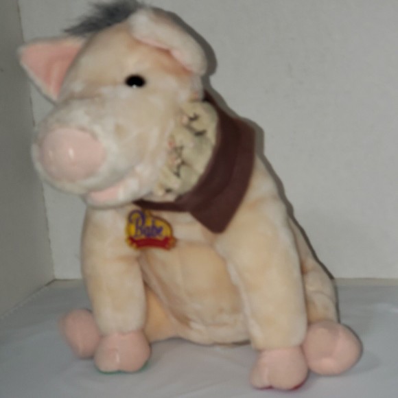 Babe And Friends Plush with Mice Blockbuster Exclusive Toy Talking Tested Works - Picture 3 of 13